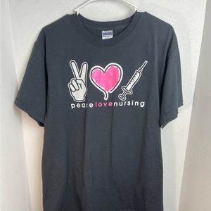 Peace love Nursing Large Grande Tee